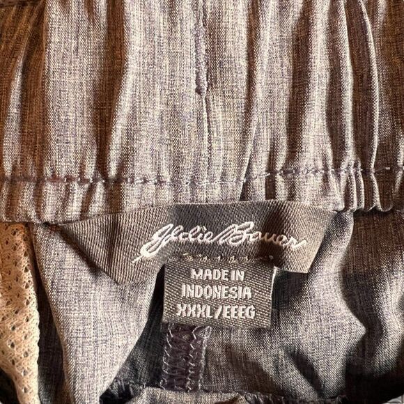 Eddie Bauer indigo blue pull on stretch poly men's shorts 3XL - Picture 5 of 11